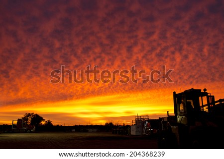 Outback Sunrise - Beginning of a new day in the Australian outback