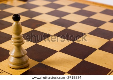 Bishop chess , focus on bottom of bishop