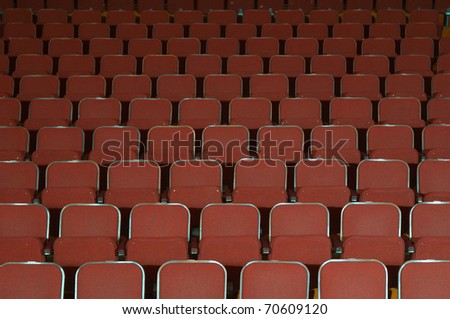 Empty opera, cinema, musical or theatre seats