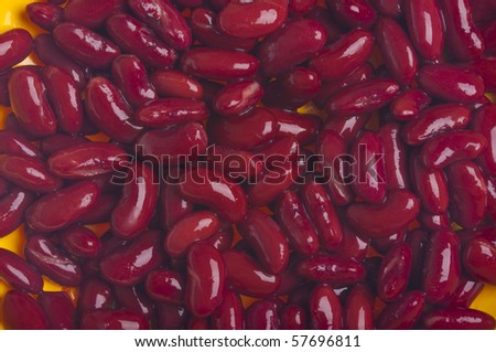 Red Kidney Bean Background Created with Canned Kidney Beans.