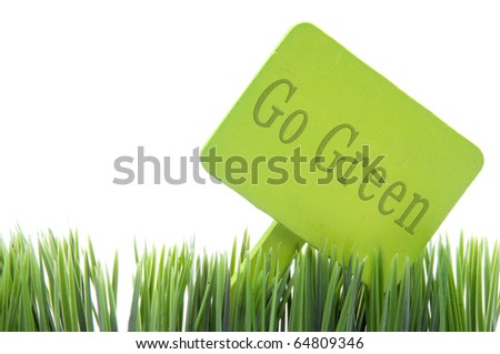 Go Green Sign