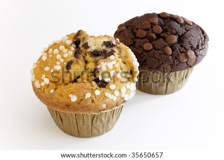 اروع تشكيلة لمحبي الكاب كيك Stock-photo-blueberry-and-chocolate-muffin-35650657