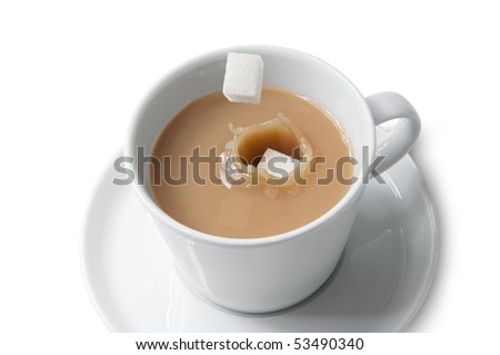 Forum Image: http://image.shutterstock.com/display_pic_with_logo/454405/454405,1274342835,4/stock-photo-cube-sugar-dropping-into-cup-of-tea-with-milk-53490340.jpg