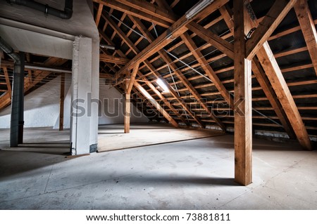 Empty house attic