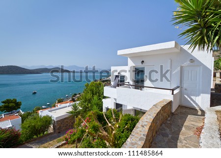 Greek architecture at Mirabello Bay  on Crete