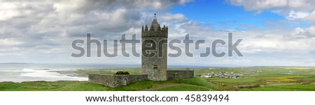 Irish castle panoramic