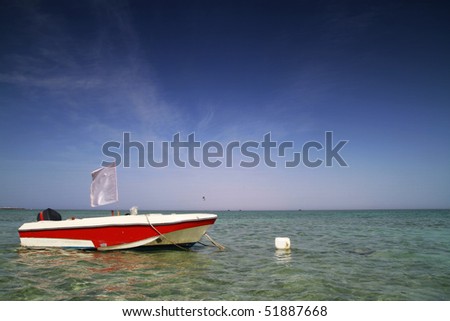 Motor boat on Red Sea