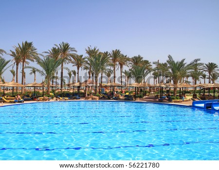 Holiday resort and swimming pool