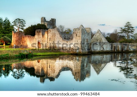Ruins of the castle in Adare, Co. Limerick - Ireland