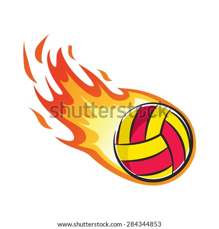 flaming volley ball