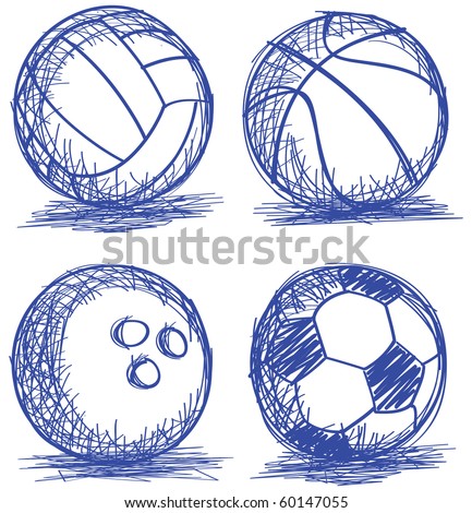 set of ball doodle