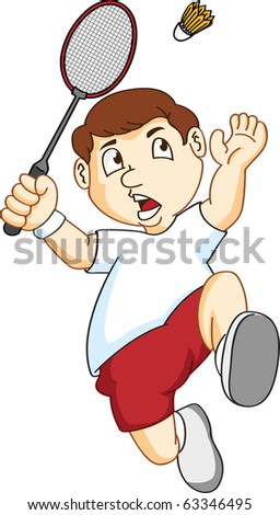 badminton smash clipart