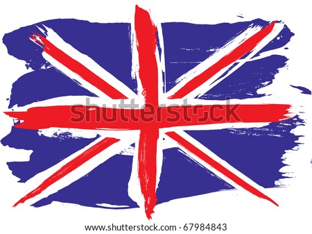 grunge england flag