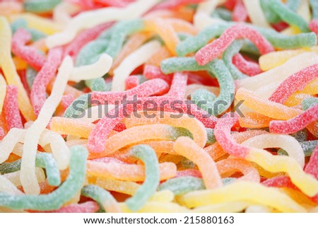 load of colorful candies.