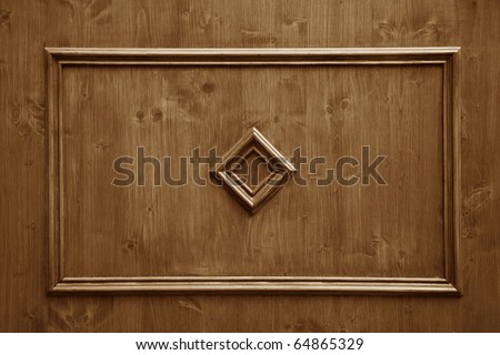 wood panels with ornament used as background
