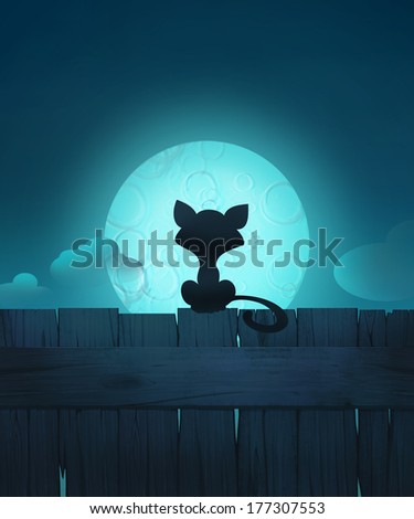 the moon and the cat