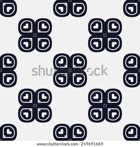 Navy and White Seamless Pattern