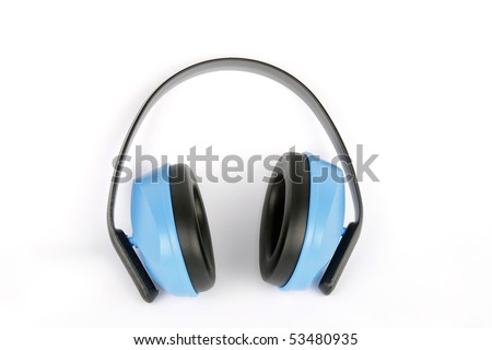 Details of an ear protector headset, used to  protect hearing from harmfully loud noises