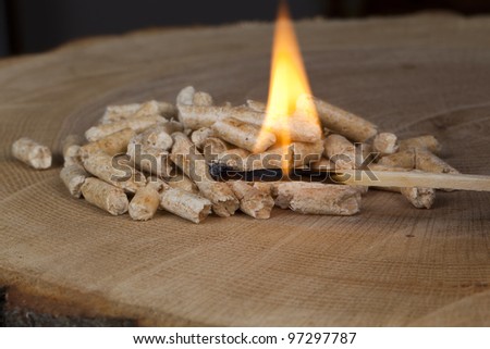 Wood pellets for fireplaces and stoves