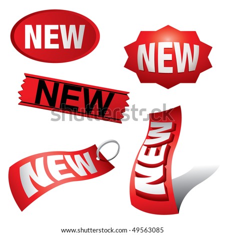 new icon - stock vector