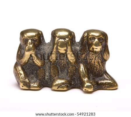 garden ornaments 3 wise monkeys