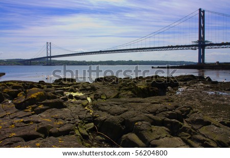 North Queensferry in fife next to the firth of forth where the famous road and rail bridges cross from Edinburgh.