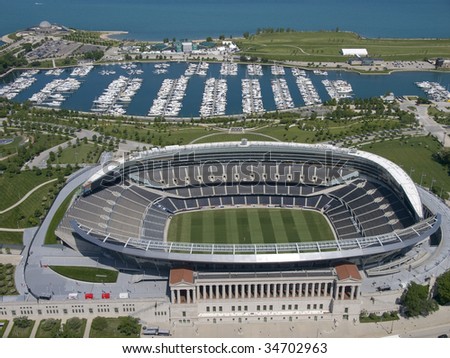 Aerial Football Stadium