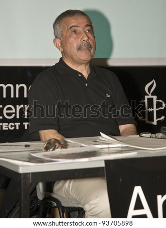 EXETER - NOVEMBER 01: Jamshid Ahmadi, Assistant General Secretary CODIR, speaking at the Amnesty International South West Regional Conference on November 01, 2008 in Exeter, UK.