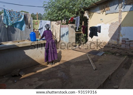 NEKEMPTE - FEBRUARY 6: The laundry unit at Nekemte hospital in Ethiopia  on February 6, 2009 in Nekempte, Ethiopia.