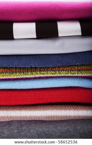 background of folded clothes clothes