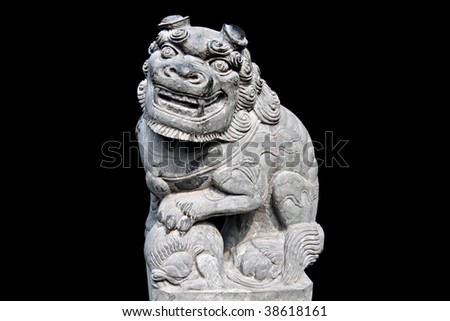 Oriental Lion Guard Statue