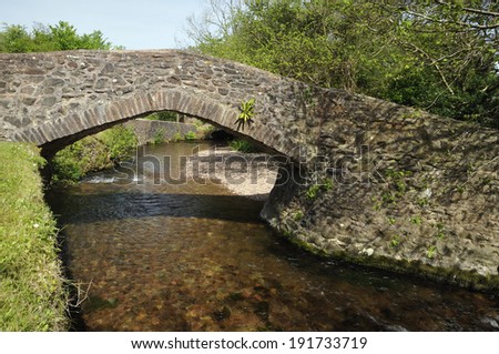 Pack Horse Bridge over Horner Water, West Luccombe