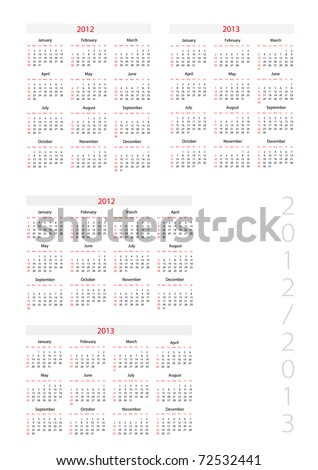 calendar 2012 template. foe calendar 2012-2013