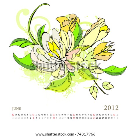 calendar of june 2012. Calendar for 2012, june