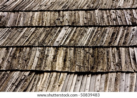 Close Up Wooden Tile Background, Shingles