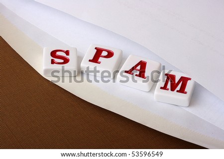 Open envelope for letters from which letters making word SPAM drop out.
