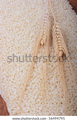 Component of a national Greek cuisine sour Frumenty Pasta.