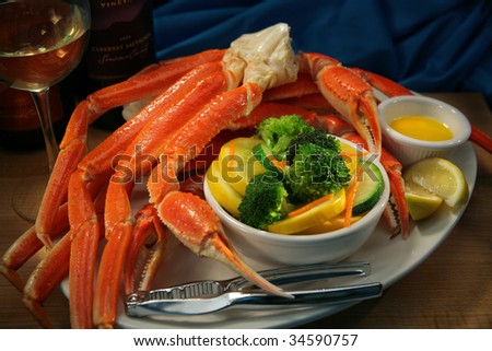 Crab Legs and Veggies