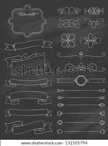 Vintage ChalkBoard Elements Vintage ChalkBoard Elements