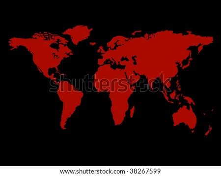 world atlas map of africa. stock vector : world atlas