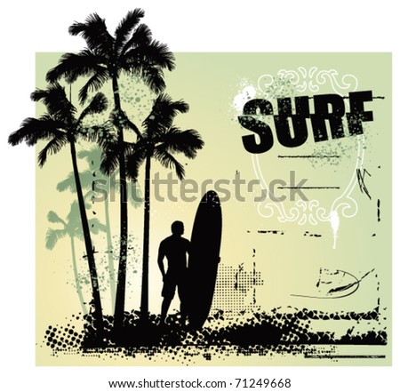 Surfing Stencil