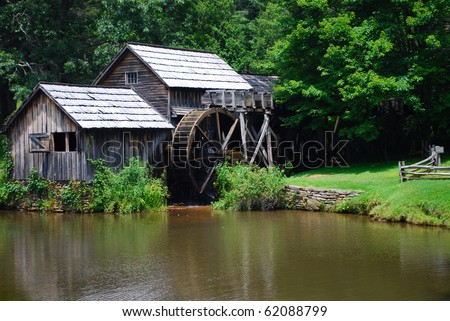 historical old water mill