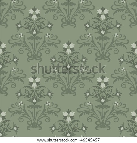 floral wallpaper. green floral wallpaper