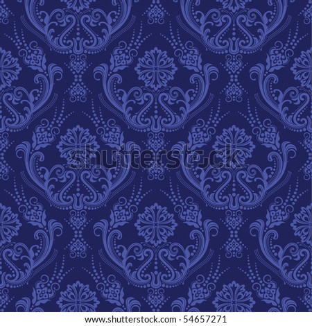 blue floral wallpaper. floral damask wallpaper