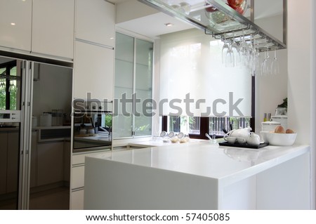 Interior view of a modern kitchen Interior view of a modern kitchen
