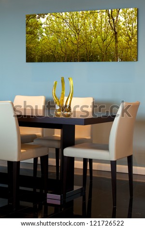 Contemporary Dining Room Detail