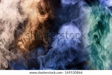 abstract wave colorful smoke
