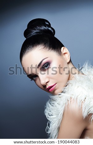 Winter Girl in Luxury Fur Coat. Fashion Fur. Luxury Woman