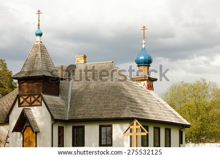 Sv. Nicholas Orthodox Church Congregation in city of Lielvarde, Latvia (Europe).