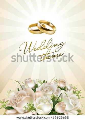 stock vector Wedding background